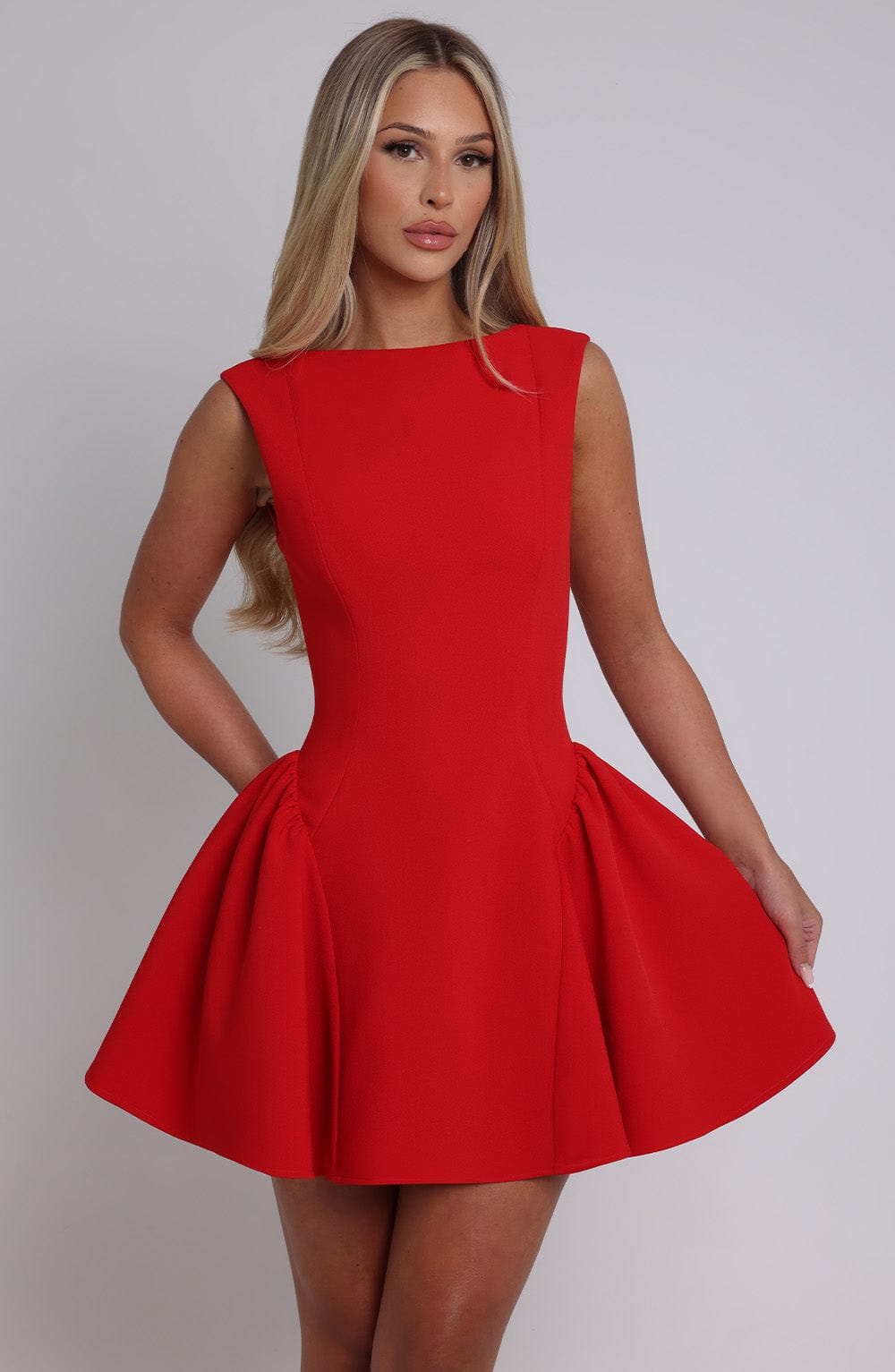 Yalina Mini Dress Red