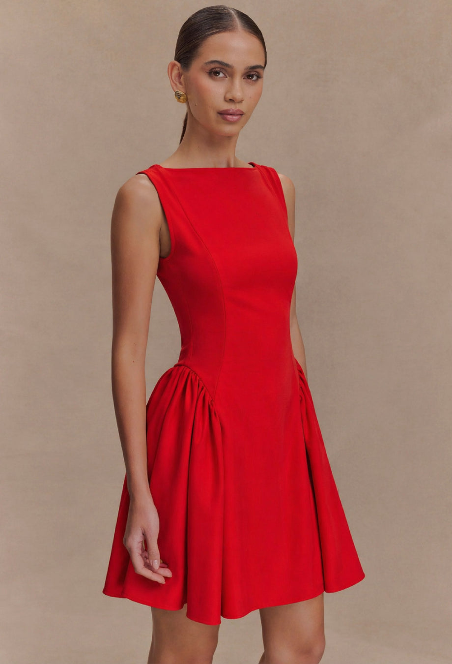 Yalina Mini Dress Red