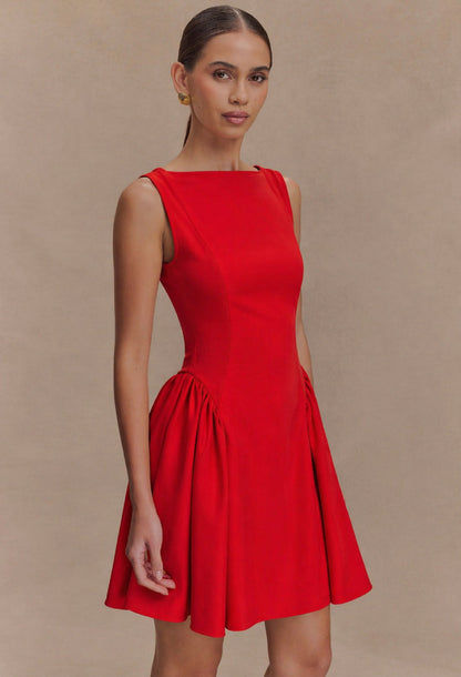 Yalina Mini Dress Red