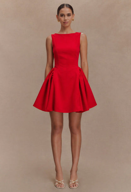 Yalina Mini Dress Red