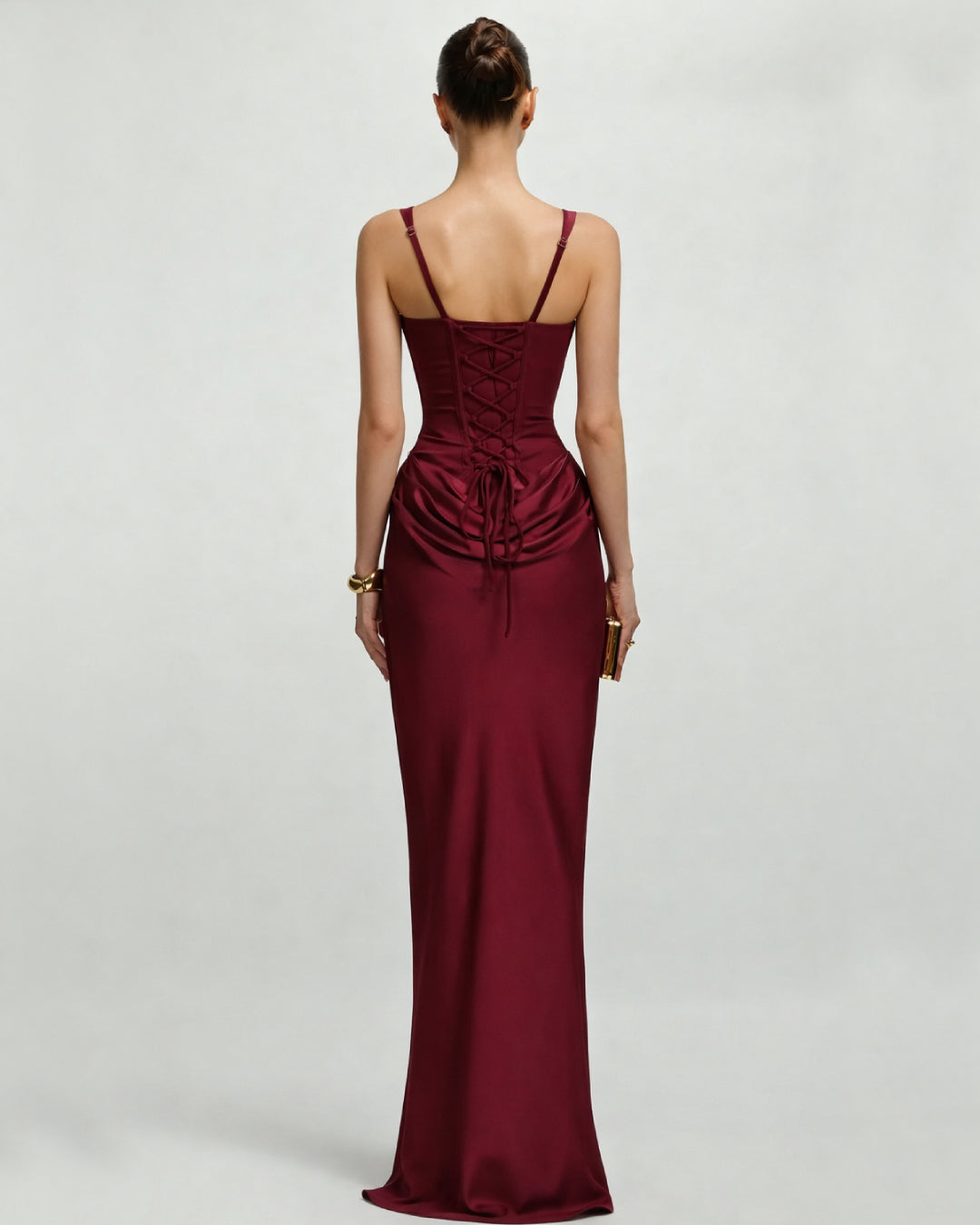 Yeona Maxi Dress Burgundy