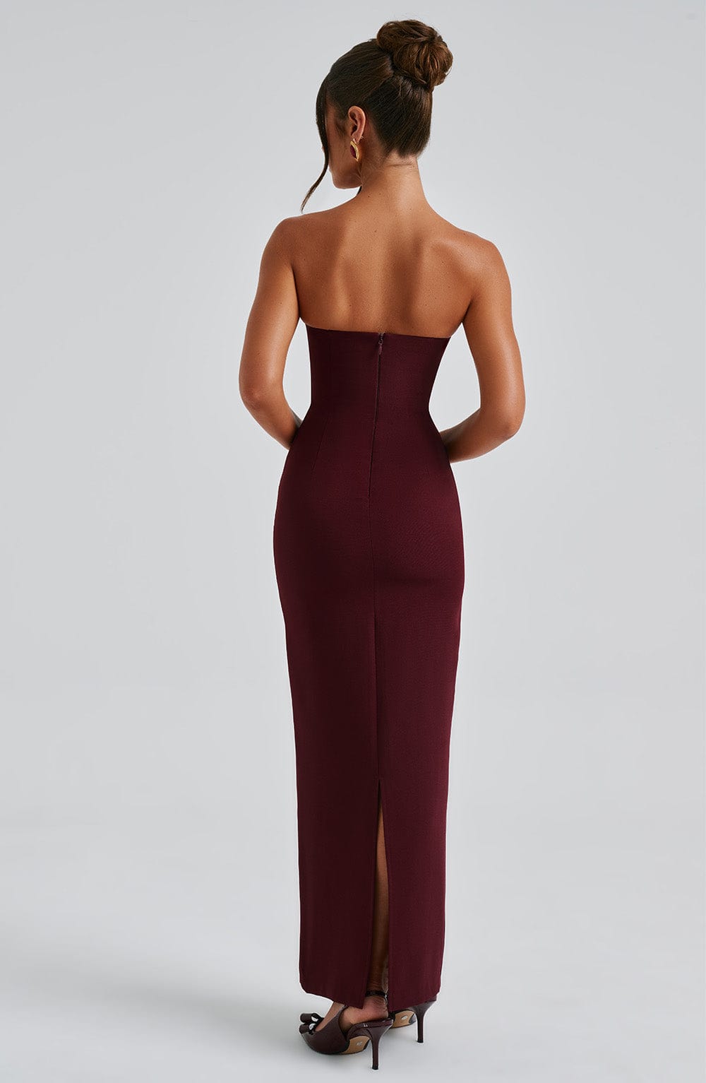 Yulia Maxi Dress Cherry Lacquer