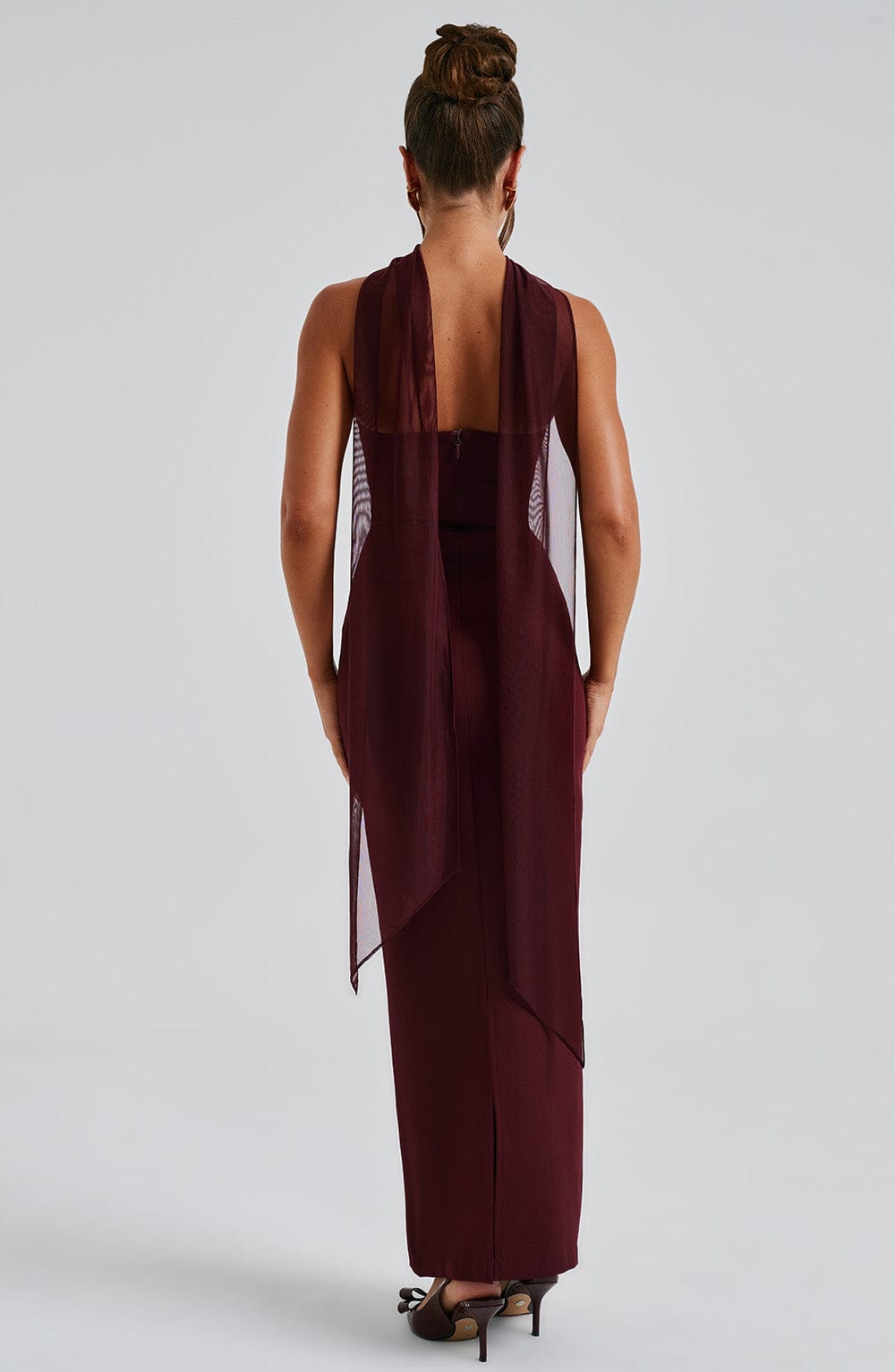 Yulia Maxi Dress Cherry Lacquer