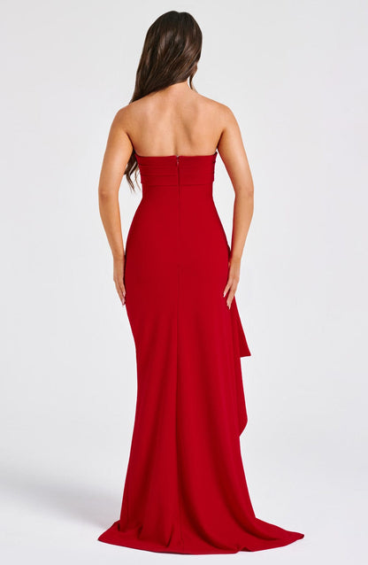 Zafira Maxi Dress Red