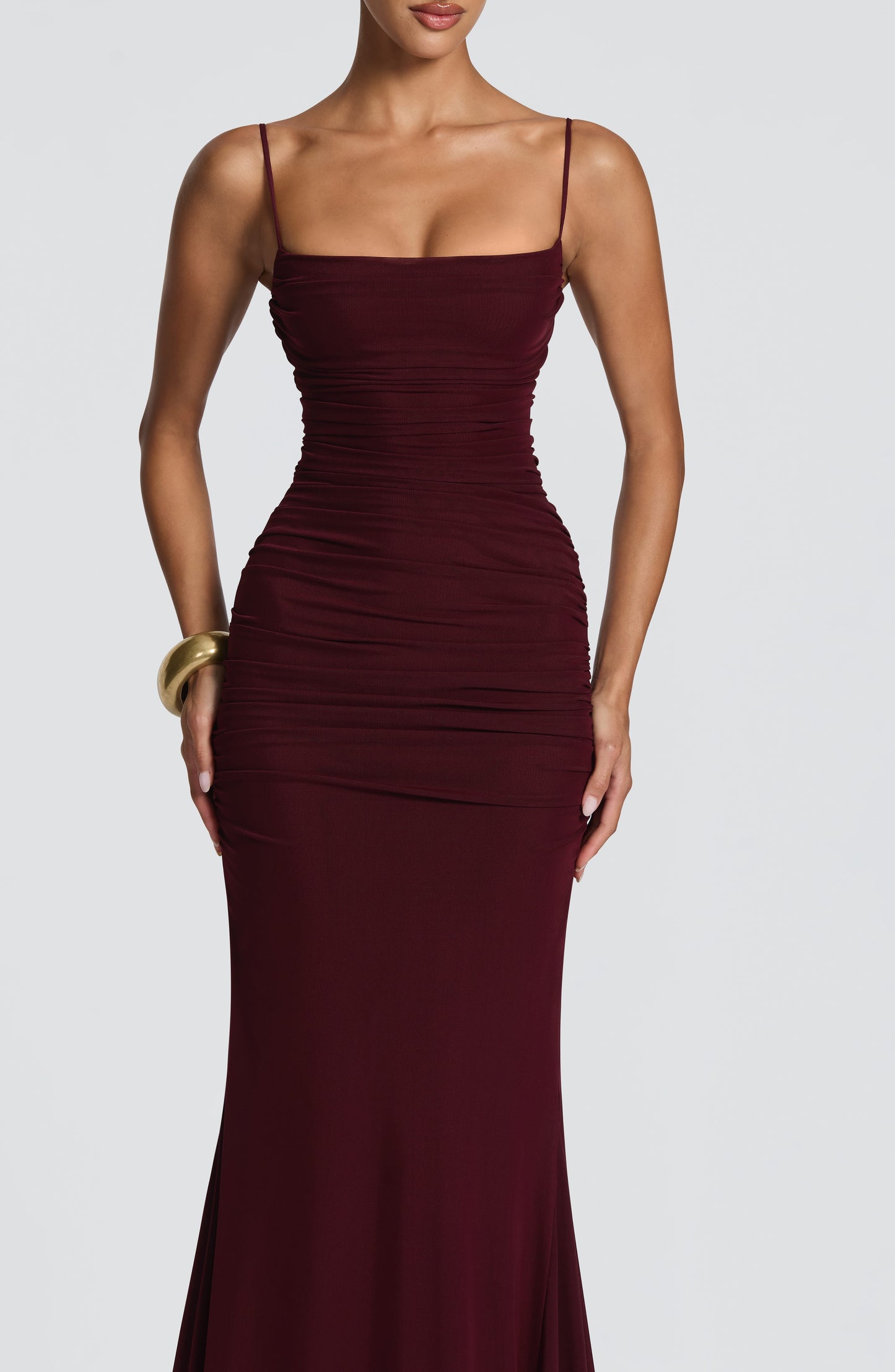 Zaria Gown Cherry Lacquer