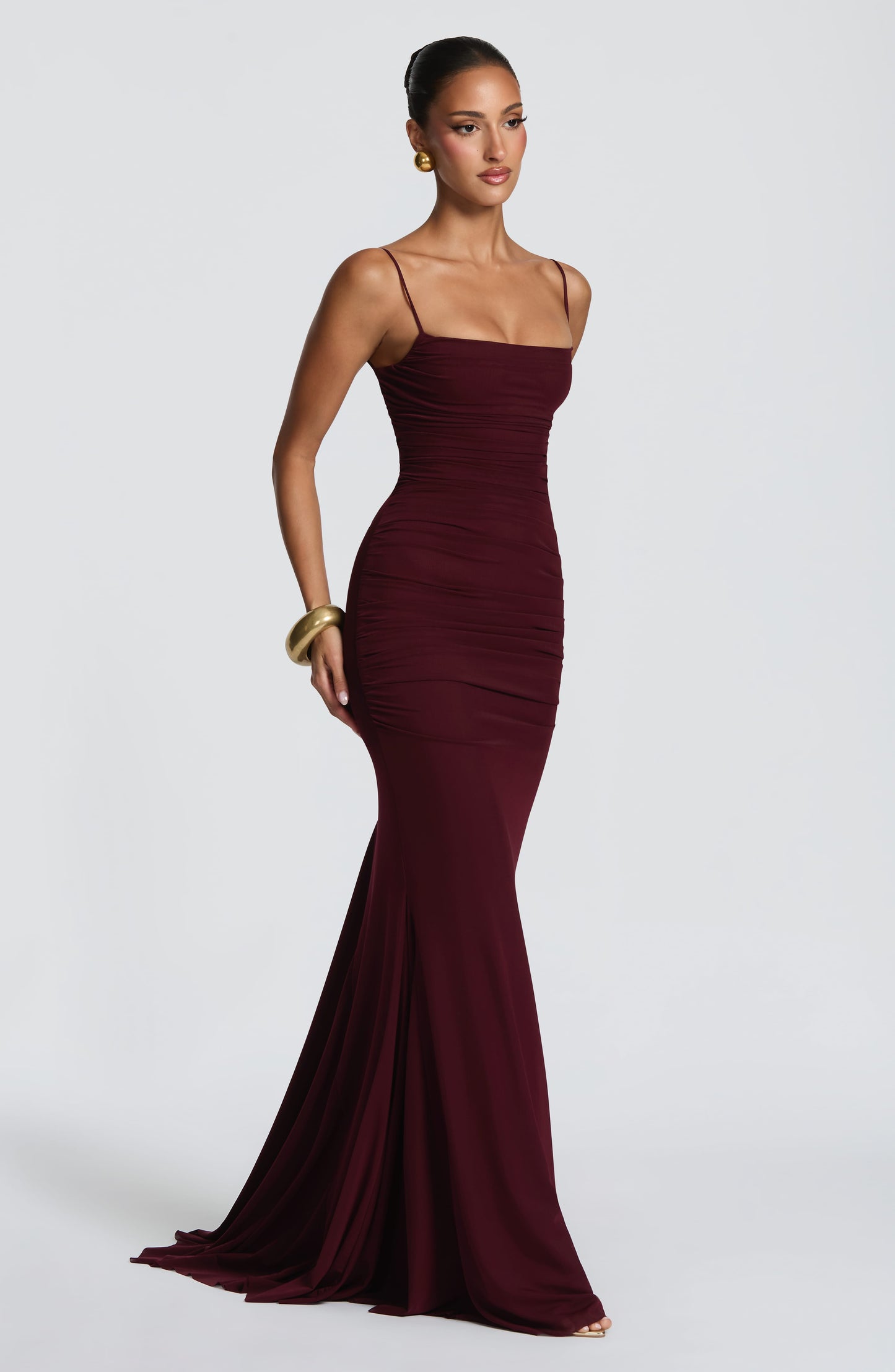 Zaria Gown Cherry Lacquer