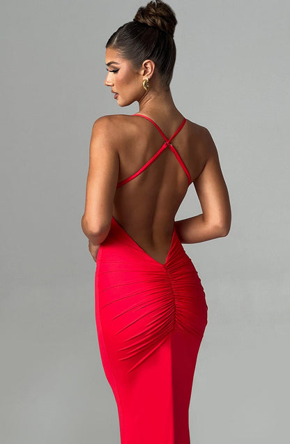 Zelda Maxi Dress Red