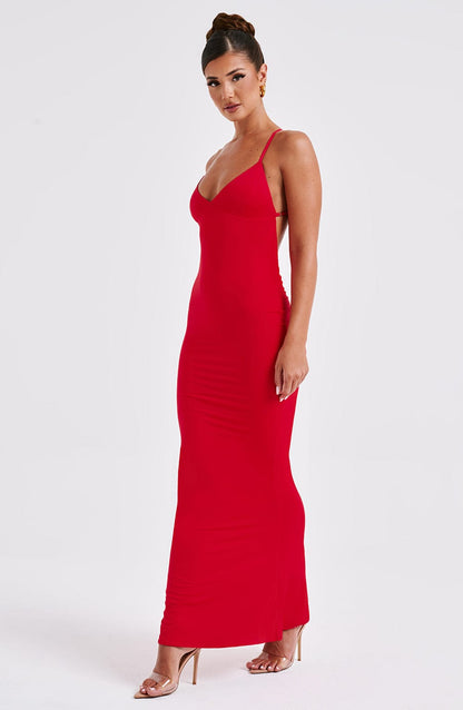 Zelda Maxi Dress Red