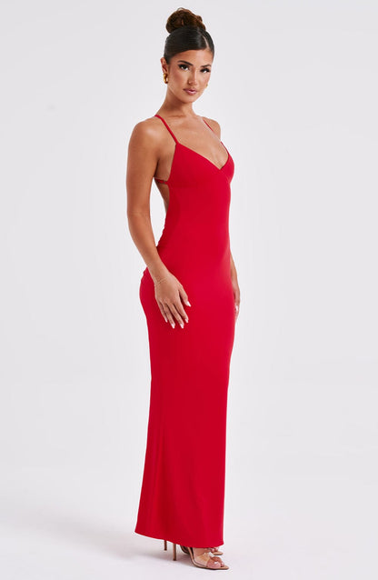 Zelda Maxi Dress Red